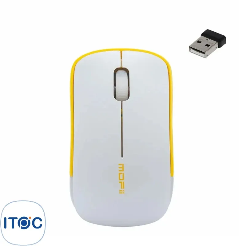 ماوس بیسیم مافی GO18 White Yellow