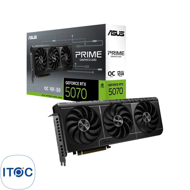 کارت گرافیک ایسوس PRIME GeForce RTX5070 12GB GDDR7 OC Edition