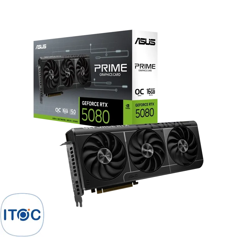 کارت گرافیک ایسوس PRIME GeForce RTX5080 16GB GDDR7 OC Edition