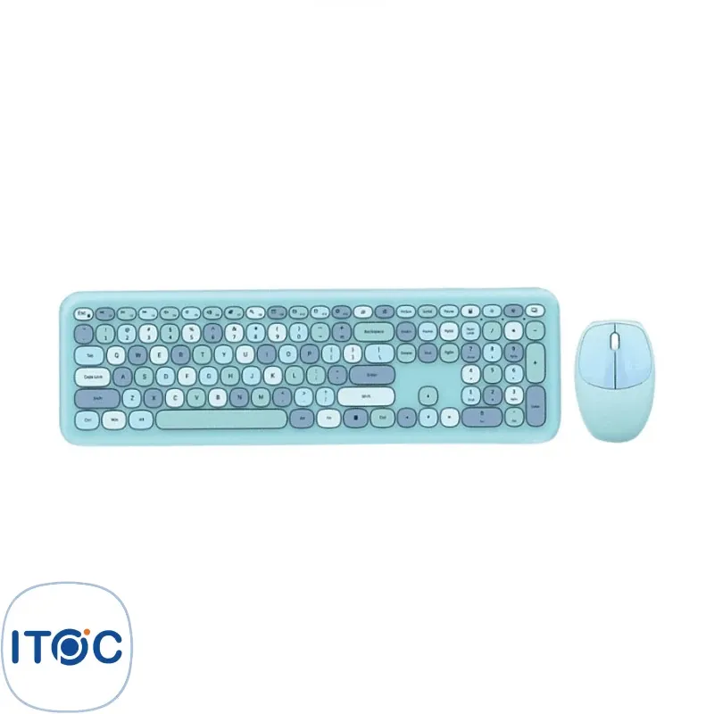 کیبورد و ماوس بیسیم مافی MOFII 666 Blue