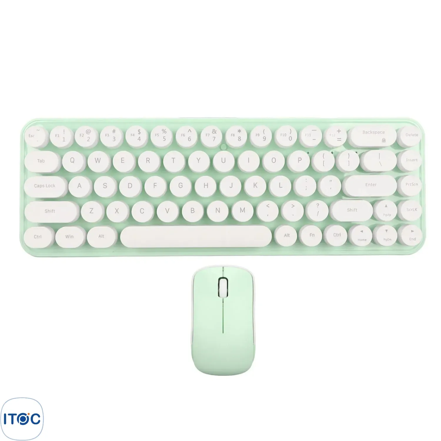 کیبورد و ماوس بیسیم مافی i Bean Pure White Green